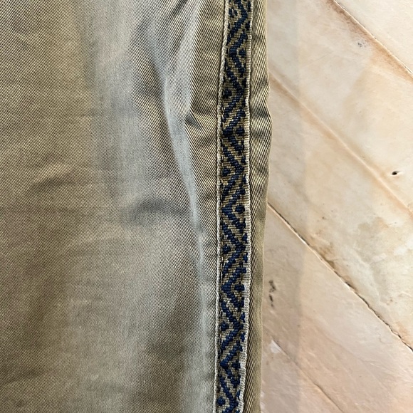 Chino by Anthropologie Women’s Chino Pant Relaxed Fit Green Side Stripe Size 31 - Picture 4 of 8